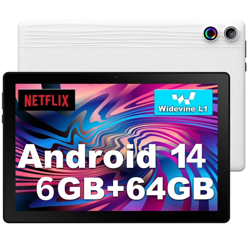 10.1″ Android Tablet – 24GB RAM + 128GB Storage, Octa-Core, Wi-Fi 6, IPS Screen, Long Battery Life